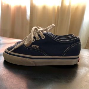 Toddler blue Vans